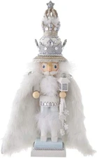 Kurt S. Adler 18-Inch Hollywood White Fur King Nutcracker, Multicolor