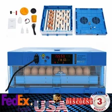 64 eggs 110V 12V chicken duck goose incubator Fully automatic dual power supply