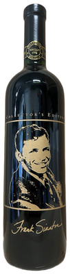 1995 Frank Sinatra Etched California Cabernet 750ml FULL BOTTLE Celebrity Cellar
