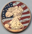 Copper Coin  1 oz .999 Fine Copper-Liberty/Eagle