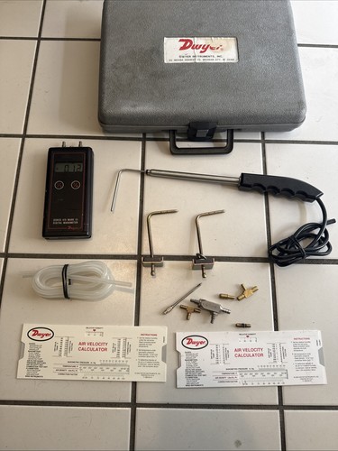 DWYER SERIES 475 MARK III DIGITAL MANOMETER 11 psi 475-1 0-19.99 in. w.c. kpa