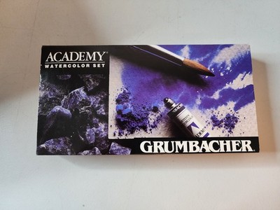 Grumbacher Academy Watercolor Set No 20/10 w 10 Tubes .25oz Each and Brush