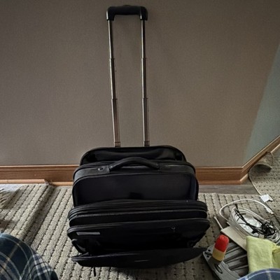 Samsonite Mobile Office Rolling Laptop Cart Black Fits Up To 17.3-Inch Padded