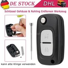 2 Tasten Klapp Schlüssel Ersatz Gehäuse repair für Renault Kangoo Mercedes Citan 2 Tasten Klapp Schlüssel Ersatz Gehäuse repair für Renault Kangoo Mercedes Citan