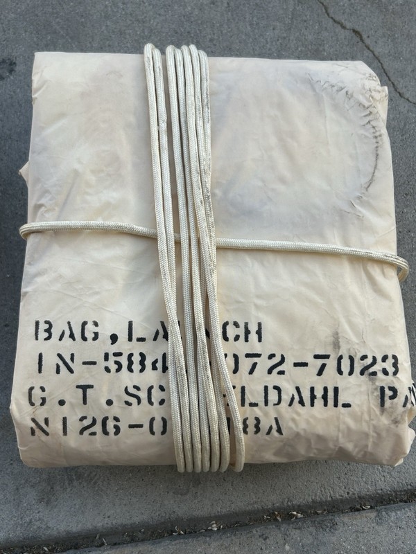 Vintage G.T. Schjeldahl Military Launch Bag Aerospace NASA Parachute Space Rare