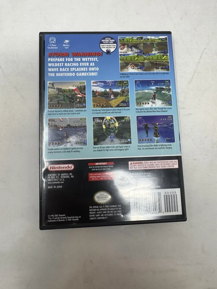 Wave Race: Blue Storm (Nintendo GameCube, 2001) CIB Completo con Manual Probado Foto 2 de 3