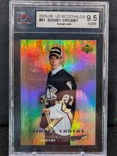 2005-06 Upper Deck Sidney Crosby Rookie Card KSA 9.5 RC Penguins