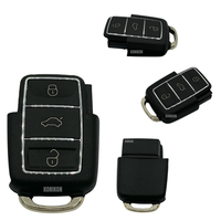 GehäUse 3 Tasten KlappschlüSsel AutoschlüSsel Chrom Passend FüR VW Seat Skoda