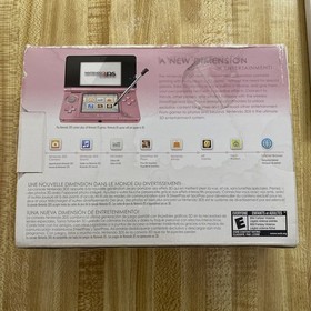 NICE CONSOLE Nintendo 3DS CTR-001 Pearl Pink w/ Original Box, Manual And Charger