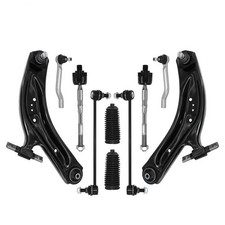 10 Front Lower Control Arm Sway Bar Link Tie Rod Kit For 2014-2018 Nissan Rogue