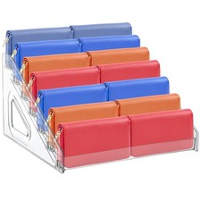 7-Tier Purse Stands for Display Acrylic Clear Display Risers 7.8" Purse Perfu...