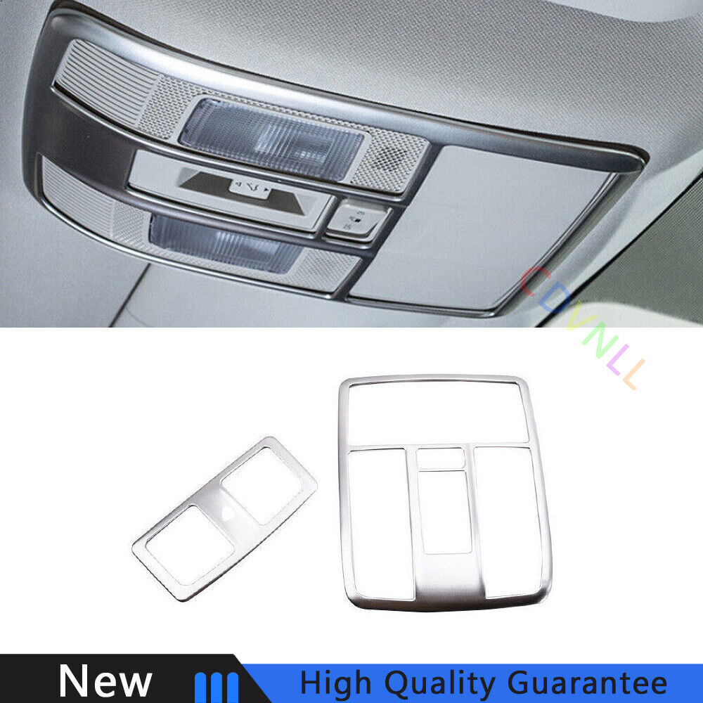 Matte Silver Reading Light Lamp Frame Trim for 2014-2016 Mazda 6 Atenza 2PCS