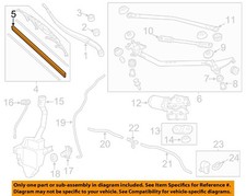 HONDA OEM 14-16 Odyssey Wiper Washer Components-Wiper Blade Refill 76632TK8A04