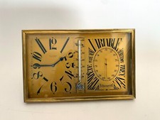 Rare Mappin & Webb French Art Deco Desk Clock w/ Barometer & Thermometer - GWO