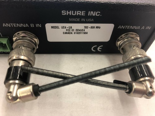 Shure UC UC4-UA 782-806 MHz Wireless Microphone Receiver NO ADAPTER UNTESTED - 第 3/5 張圖片