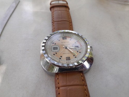 RELOJ PULSERA VINTAGE AVYSTYLE PARIS SUPER DATOMATIC ESFERA RALLY 42 MM - Imagen 12 de 13