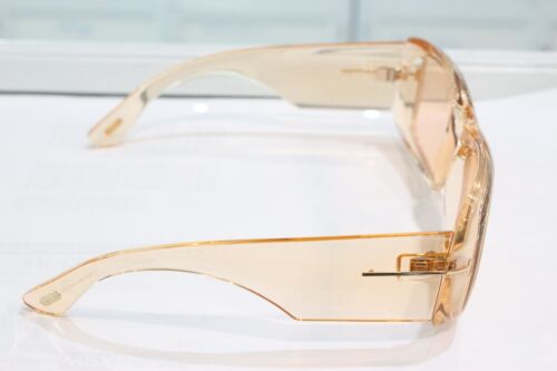 Tom Ford FT 0731/S 45E Aristotle Sunglasses Transparent Orange Pink - Picture 7 of 11
