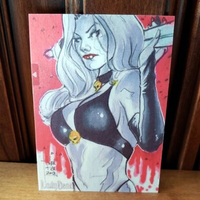 5FINITY Lady Death Blast from the Past Francois Chartier Promo Card #9 BFTP-LD2