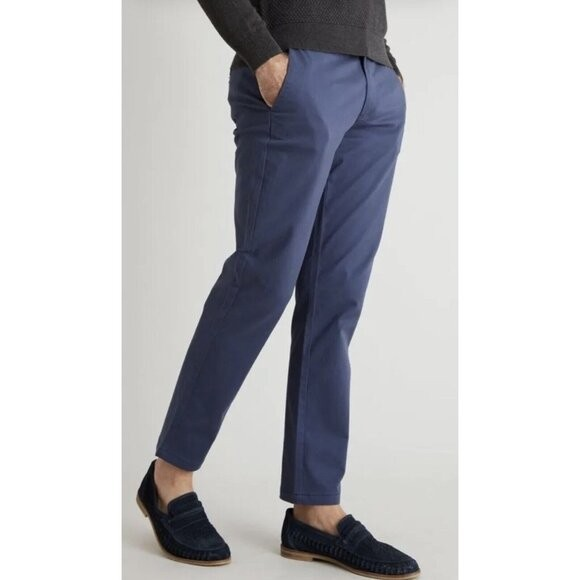 COTTON JACQUARD ストレートパンツ DARK BLUE サイズ2 Blue Blue Japan