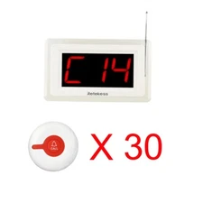 Retekess T114 Wireless Caregive Pager Calling System Host 30 Button Nursing Cafe