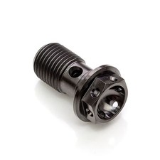Einzelne schwarze Titan Hohlschraube Schraube für Ducati Streetfighter V2 Bremssattel