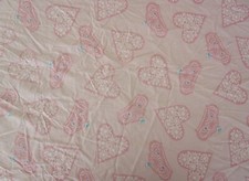 DISNEY PRINCESS TODDLER BED PINK 100  COTTON FITTED BOTTOM SHEET-TIARAS/HEARTS