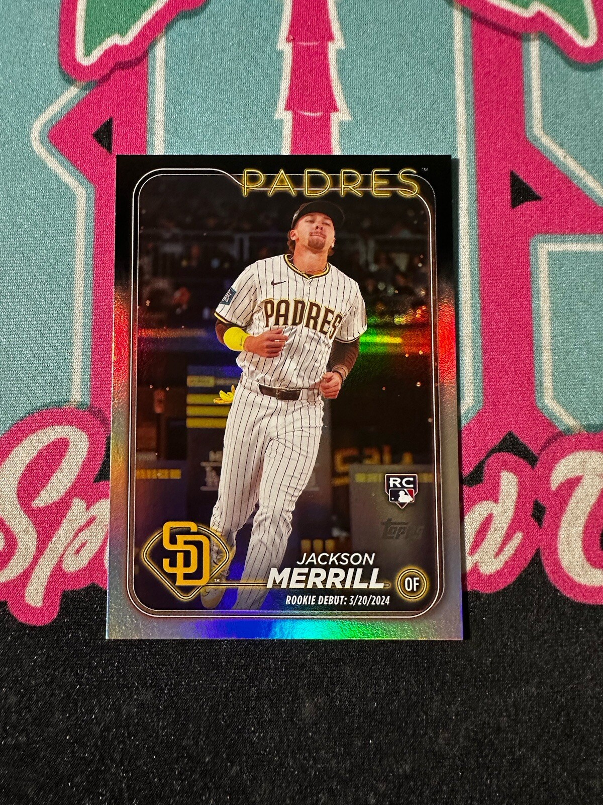 2024 Topps Update US169 Jackson Merrill Rainbow Foil Rookie Debut RC PADRES ROY