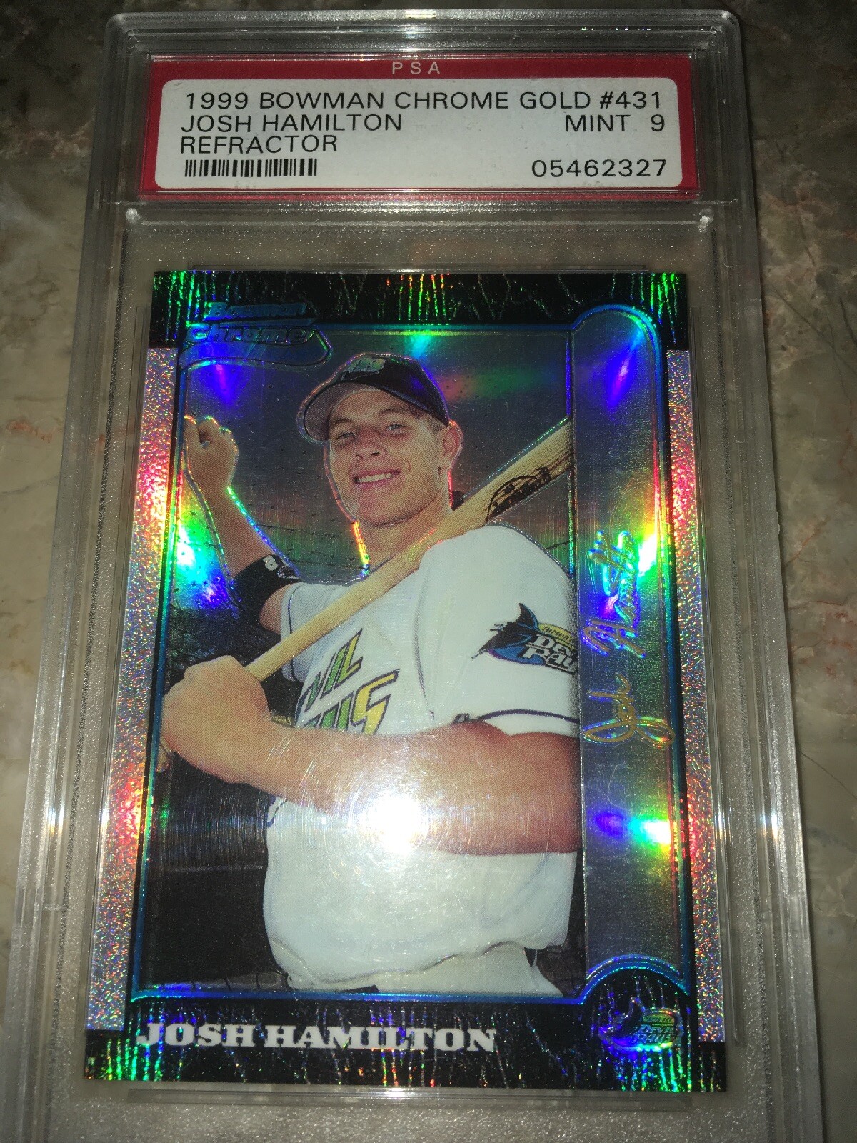 1999 Bowman Chrome Gold Refractor Josh Hamilton RC 24/25 PSA 9 RARE