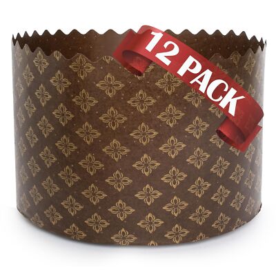 15 oz Kulich Mold Easter Bread Forms |12 pack| Bread Paper Paska Large Brown ...