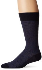 J.M. Dickens Mens Pima Cotton Interwoven Geometric Fashion Dress Socks 10-13