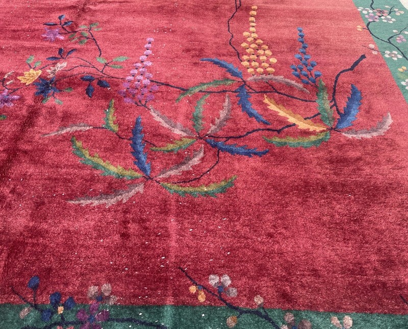 AN AWESOME ART DECO CHINESE RUG