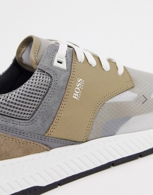 Hugo Boss Titanium Camel Mens Trainers Casual Footwear  display picture 2