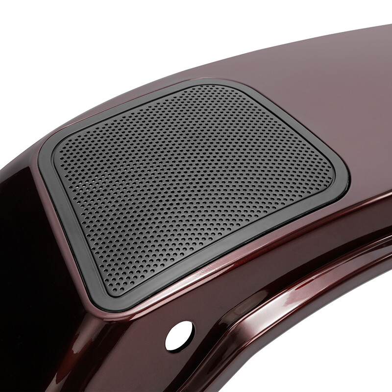 TCMT 6x9 Saddlebag Speaker Lids For Harley Touring Road King Electra Glide 1993-2013 - Black ABS Plastic, Pre-Drilled, Waterproof Cover Included-916488