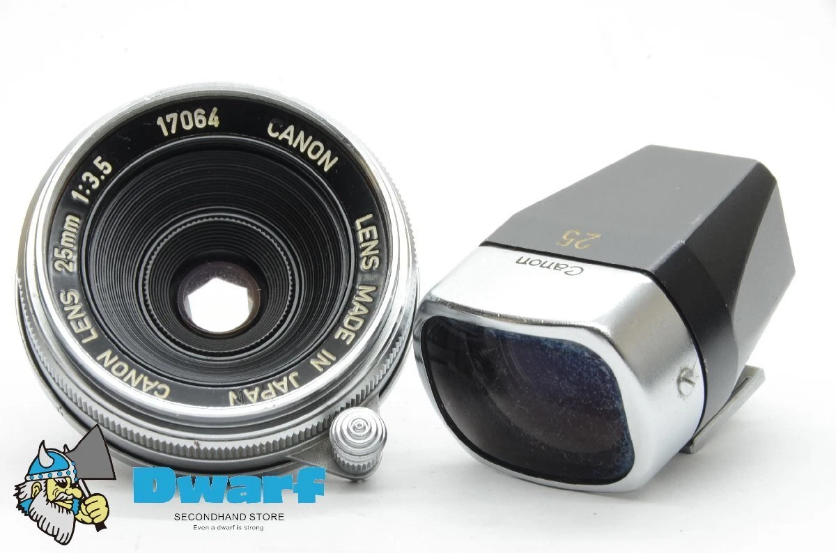 Canon Canon 25mm F3.5 L mount lens with viewfinder