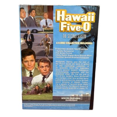 1969-1970 Hawaii Five-O Complete Second Season 2 Six Disc DVD Box