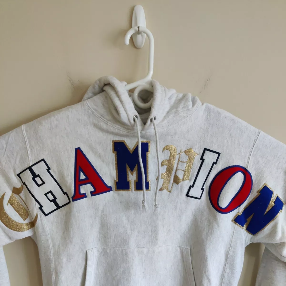 Champion old english hoodie sales