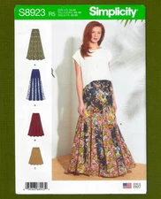 Misses Pull on Skirt Sewing Pattern in 3 Styles! (Sizes 14-22) Simplicity 8923