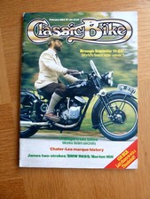 Classic Bike Magazine February 1984 Triumph Trial Bikes, BMW R69S, Norton 16H