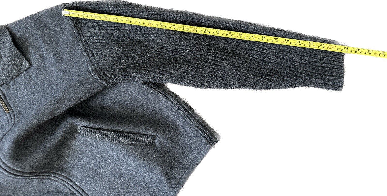 Pendleton Gray Full Zip Wool Medium Sweater Jacket - image 8