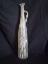 Kevin Stal (Fils de Eric Saint Val) - Vase bouteille en verre givré, h-48 cm.