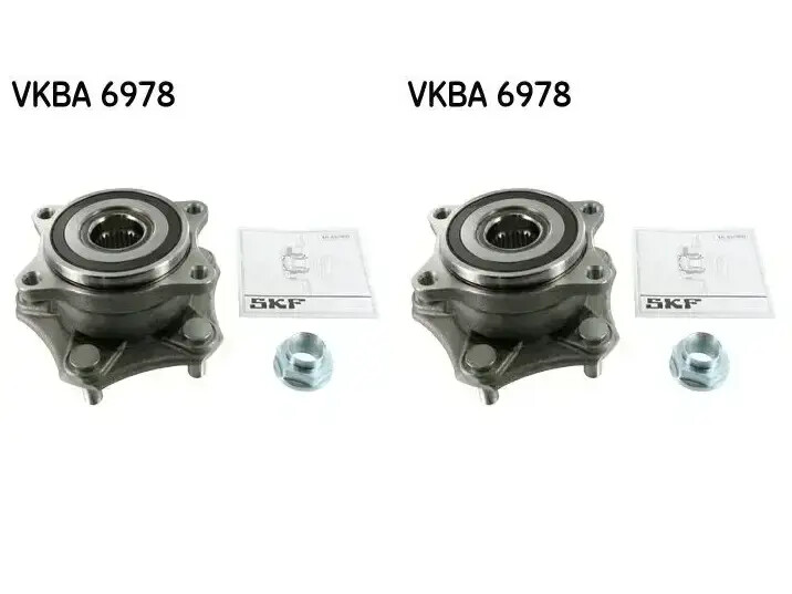 2 x Cuscinetto ruota SKF per SUZUKI GRAND VITARA II