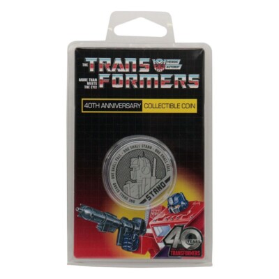 Transformers Autobot Decepticon 40th Anniversary Metallmünze
