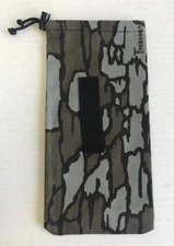 Hunting Pouch Bag - Treebark Camo- Handmade - Cord Drawstring - Belt Loop