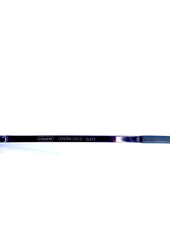 Gafas Coach NY Ovaladas Montura Gunmetal Templos Flexibles Lenora 1011 Pizarra 50 15 135 Foto 4 de 4