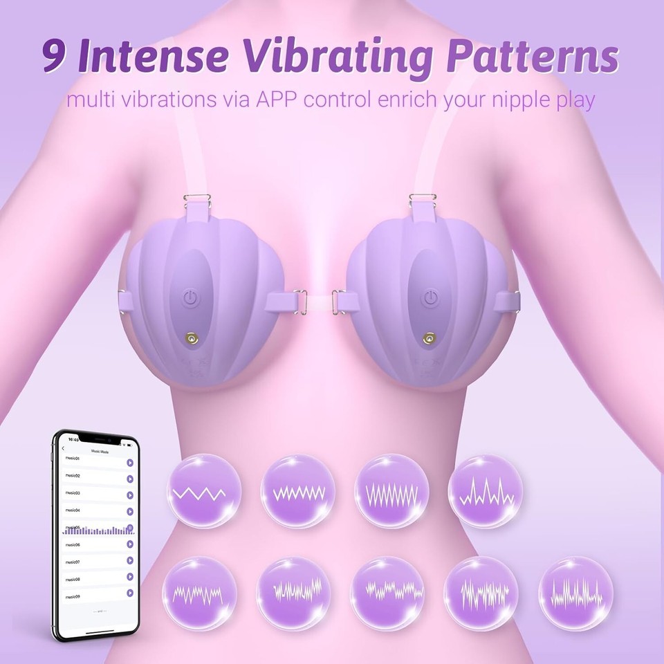 Stimulateur Chauffant Et Massant Pour Poitrine - Vibrations, Fonction Relift, Rechargeable USB