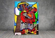 Pablo Picasso Der Kuss Kubismus Leinwand Gem&auml;lde Kunstdruck Wand 487