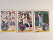 1983 Topps Cincinnati Reds—3 Total Cards/Soto, Cedeno, Driessen EXC-NEAR MINT