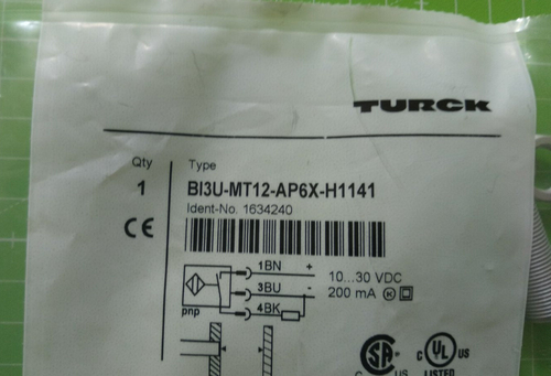 Turck Induktiver Sensor 1634240 Neu+OVP BI3U-MT12-AP6X-H1141 - Picture 3 of 3