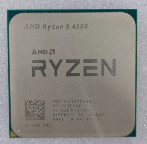 AMD Ryzen 5 4500 Desktop Processor AM4 100-000000644 Six-Core Zen 2  7nm - Picture 1 of 3