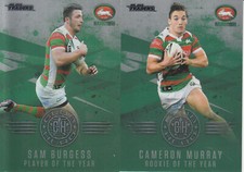 2018 NRL Traders Club Hero pair. Murray & Sam Burgess - South Sydney Rabbitohs